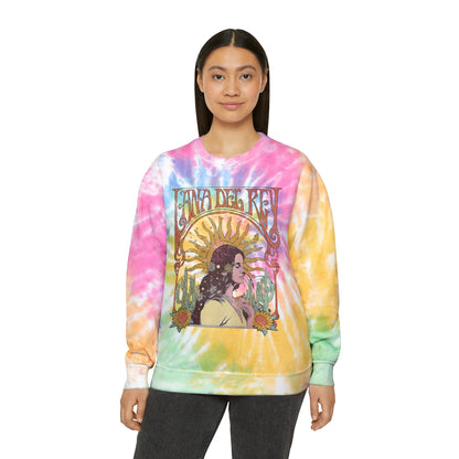 Lana Del Rey Vintage Artwork Unisex Tie-Dye Sweatshirt