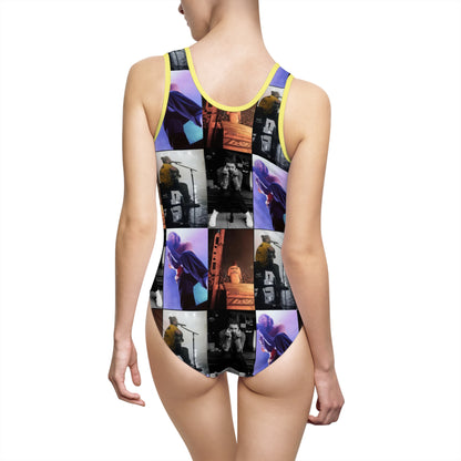 Post Malone On Tour Collage Women's Classic One-Piece Swimsuit