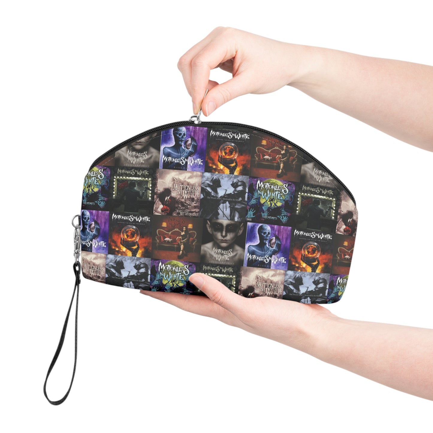 Motionless In White Album Cover Collage Makeup Bag