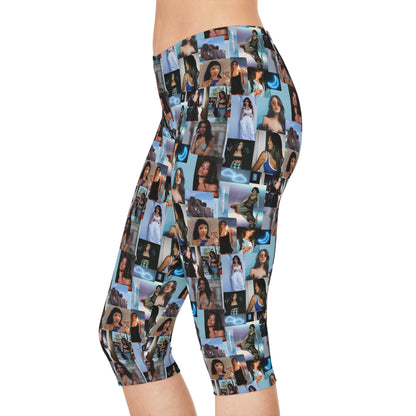 Madison Beer Mind In The Clouds Collage Women's Capri Leggings