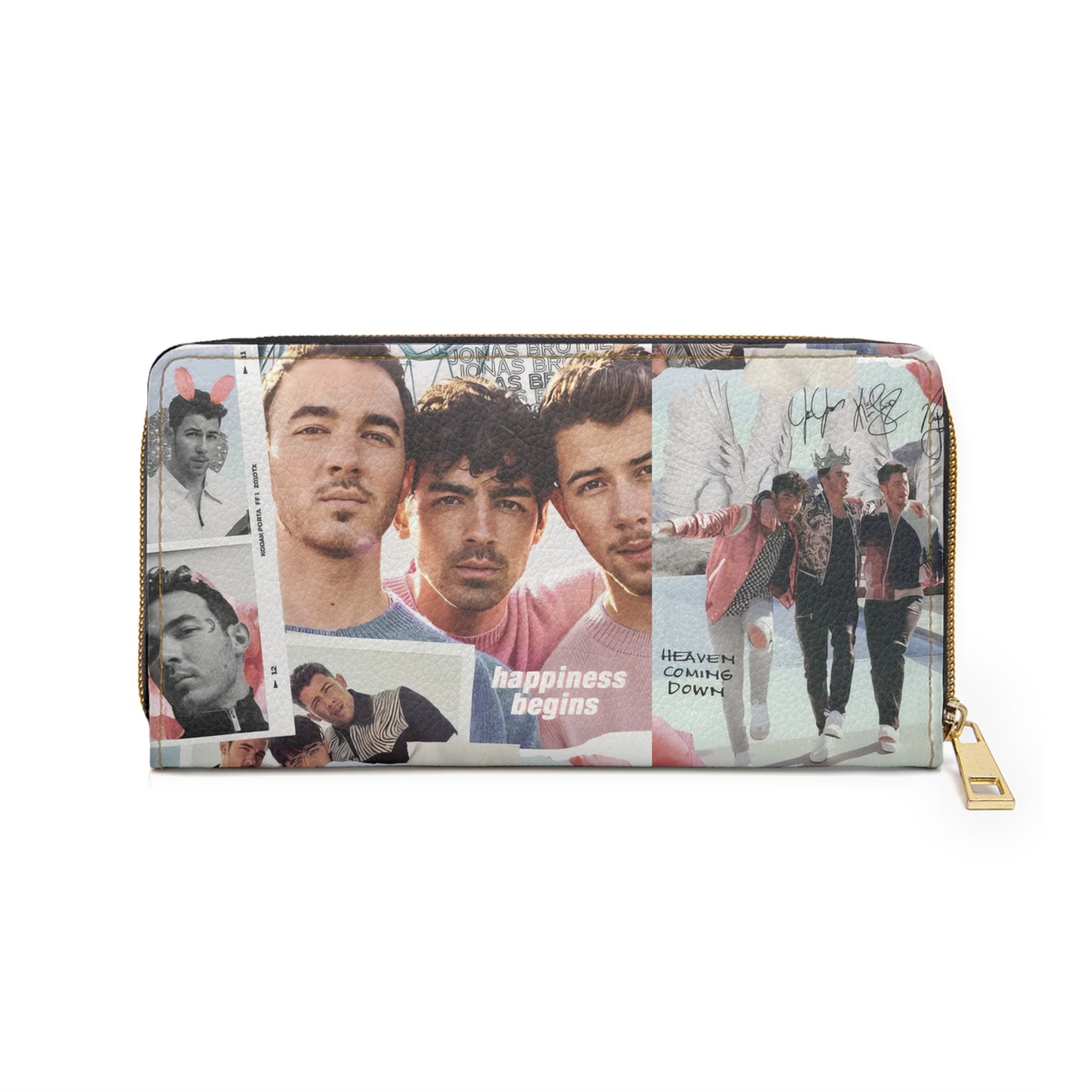 Jonas Brothers Happiness Begins Collage Zipper Wallet