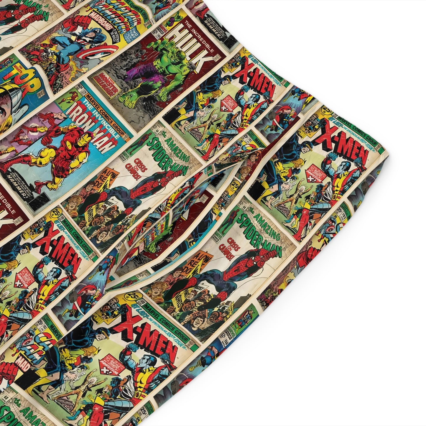 Marvel Comic Book Cover Collage Men's Board Shorts