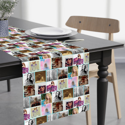 Taylor Swift Album Art Collage Table Runner