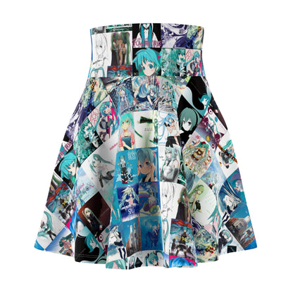 Hatsune Miku Album Cover Collage Women's Skater Skirt