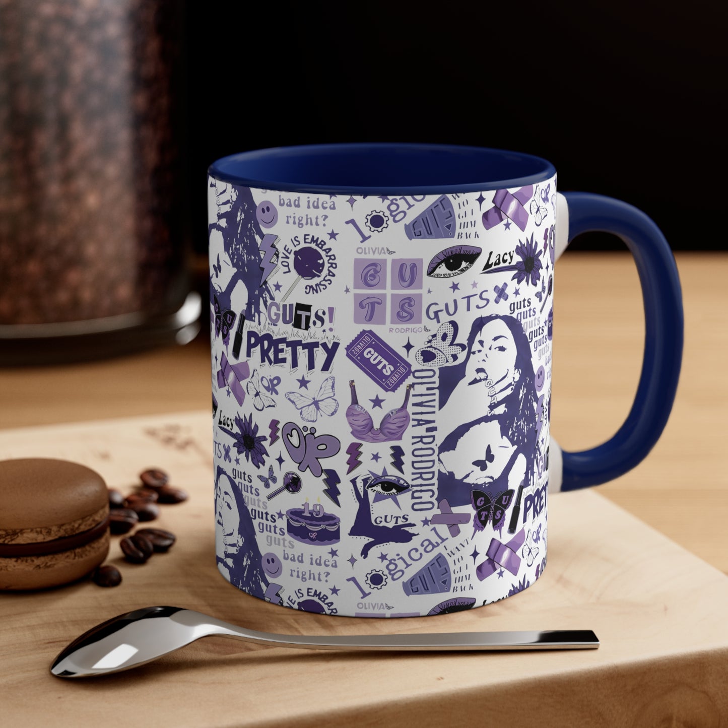 Olivia Rodrigo Guts Tour Collage Accent Coffee Mug, 11oz