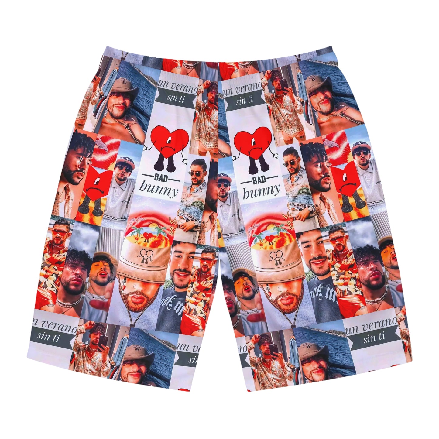 Bad Bunny Un Verano Sin Ti Photo Collage Men's Board Shorts