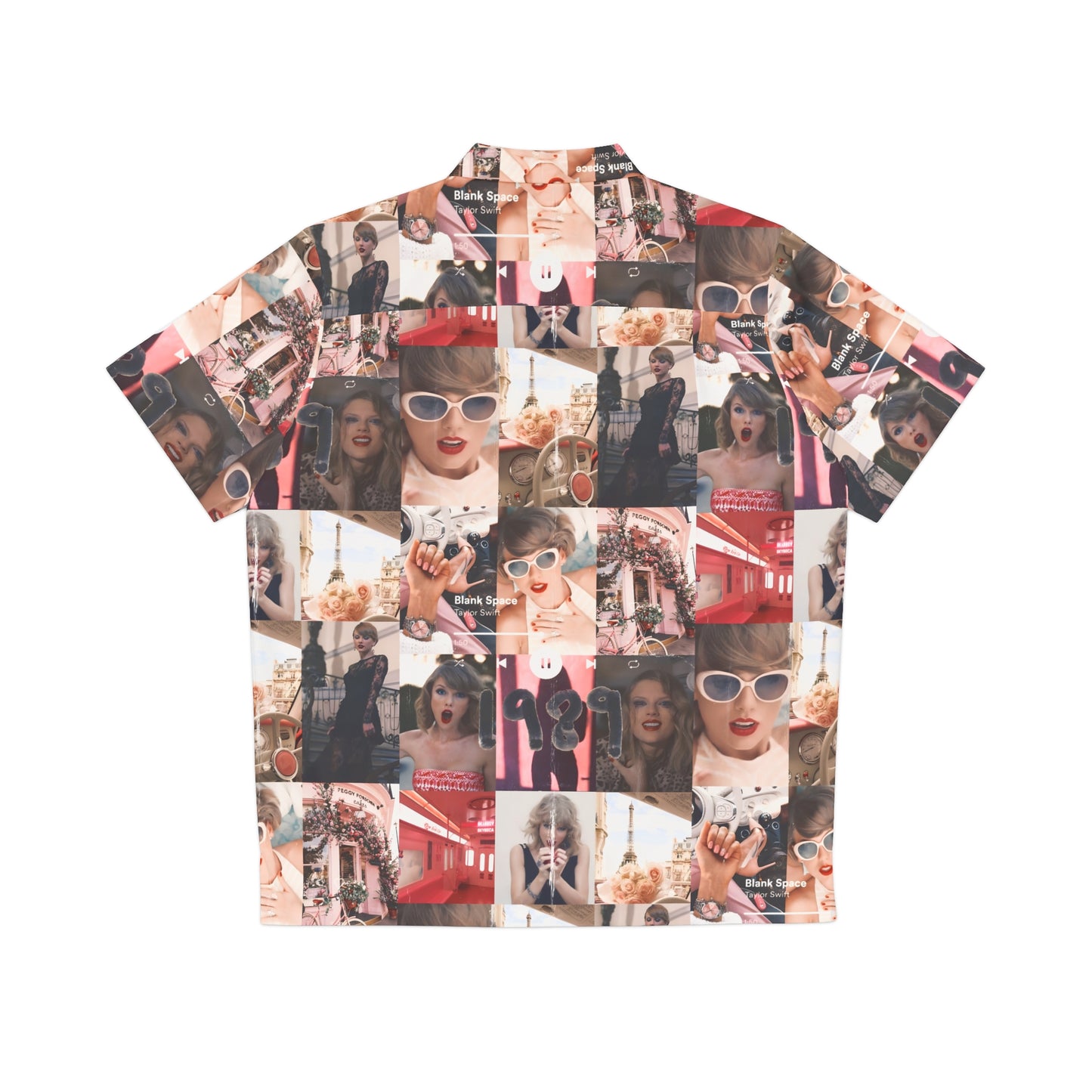 Taylor Swift 1989 Blank Space Collage Men's Hawaiian Shirt