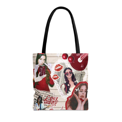 Lana Del Rey Cherry Coke Collage Tote Bag