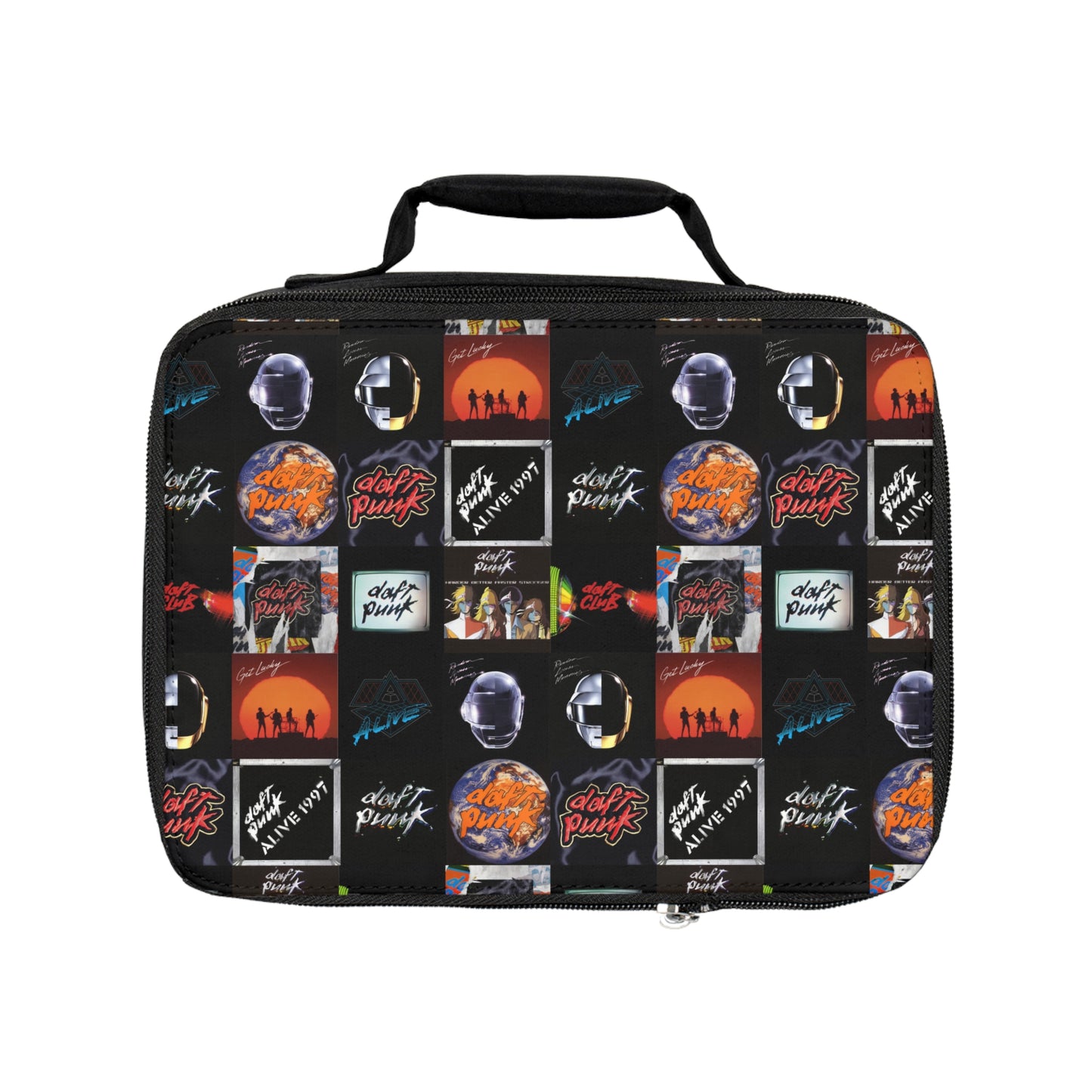 Daft Punk Album Cover Art Collage Lunch Bag
