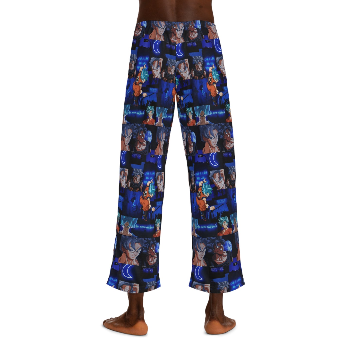 Dragon Ball Z Saiyan Moonlight Collage Men's Pajama Pants