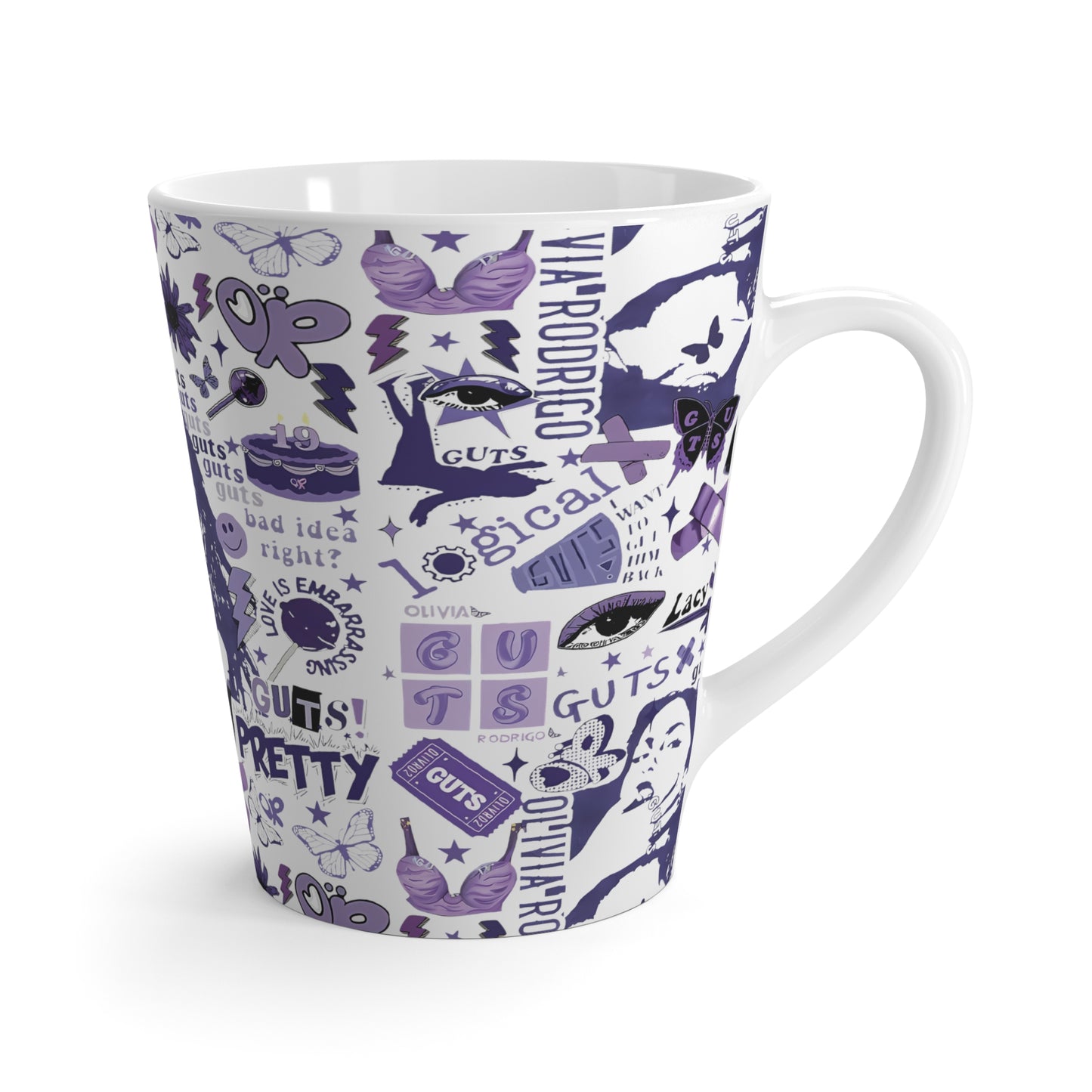 Olivia Rodrigo Guts Tour Collage Latte Mug