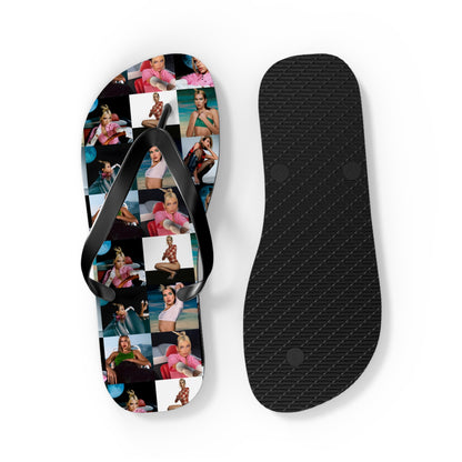 Dua Lipa Future Nostalgia Mosaic Flip Flops