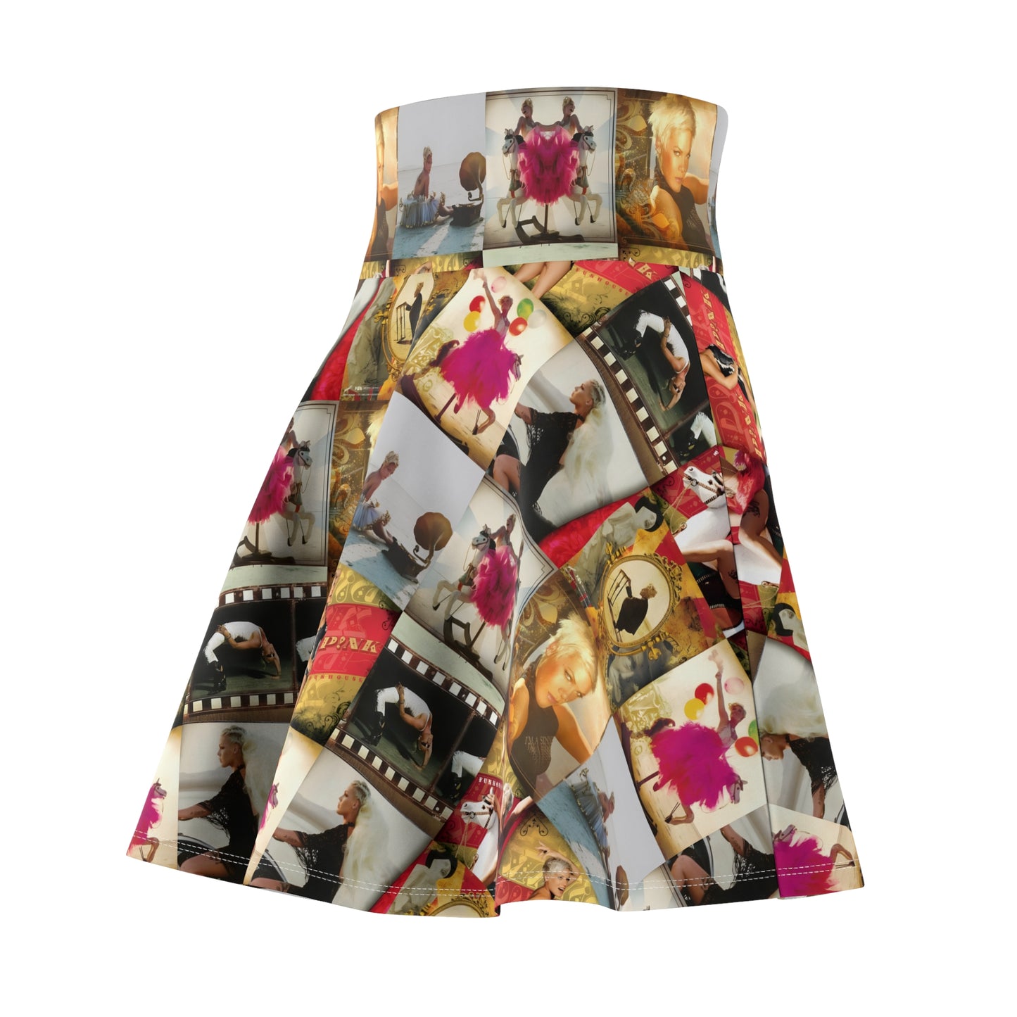 P!nk Funhouse Mosaic Women's Skater Skirt