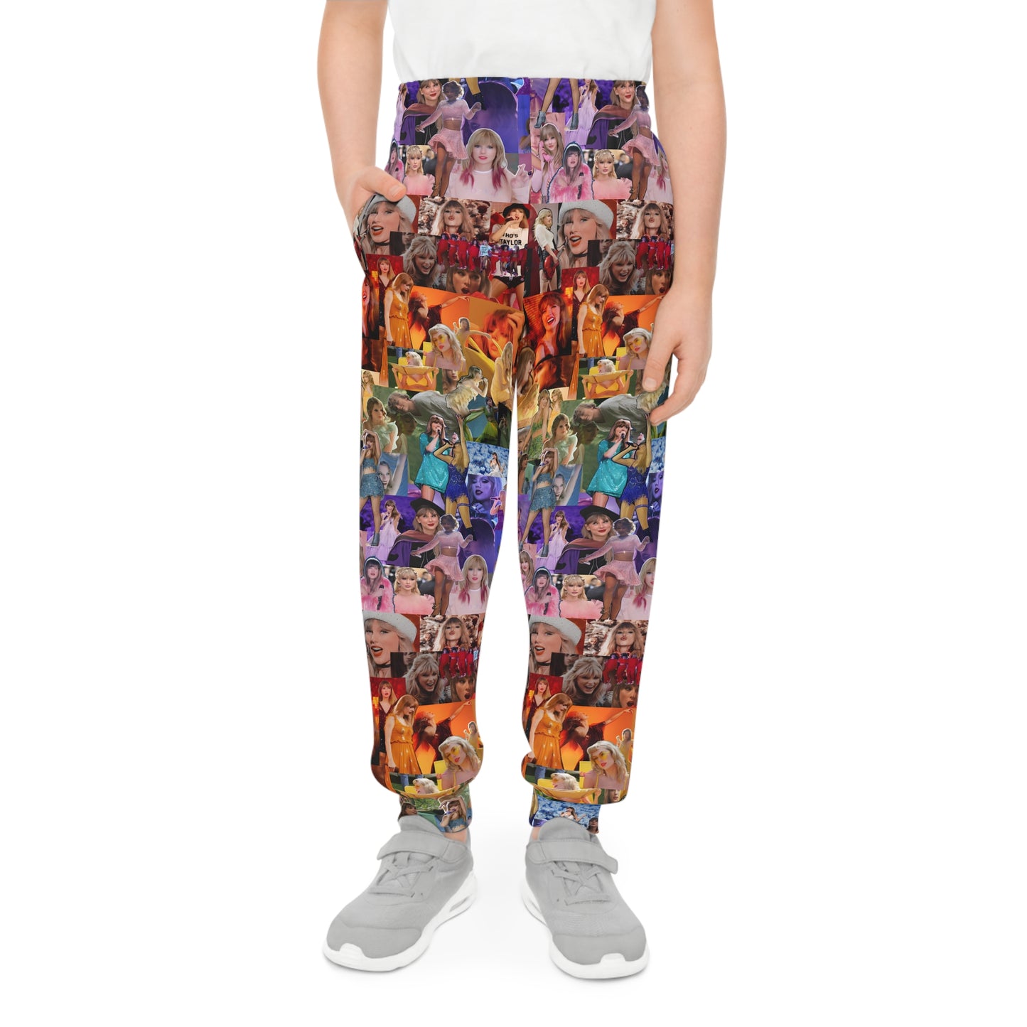 Taylor Swift Rainbow Photo Collage Youth Joggers