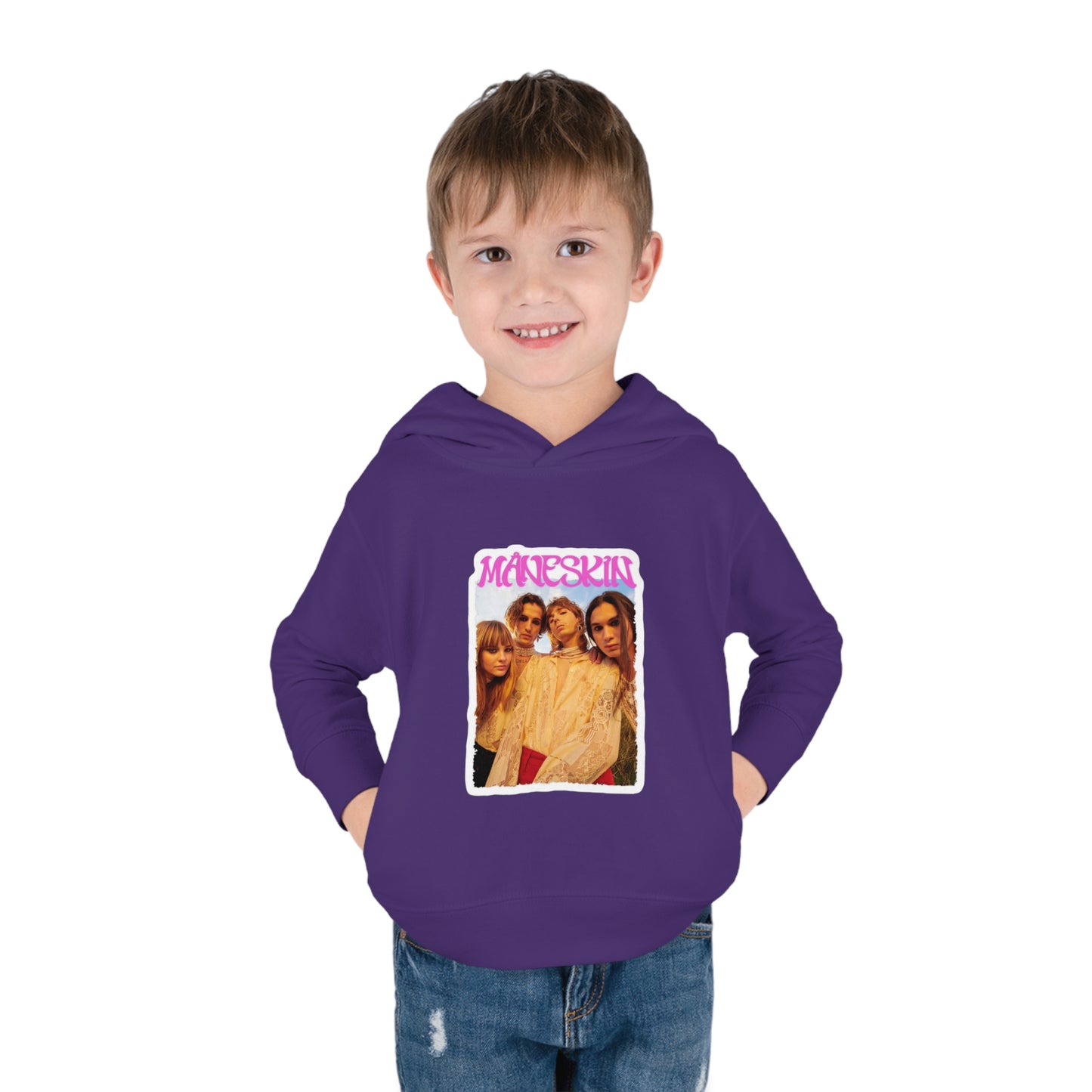 Måneskin Group Photo Toddler Pullover Fleece Hoodie