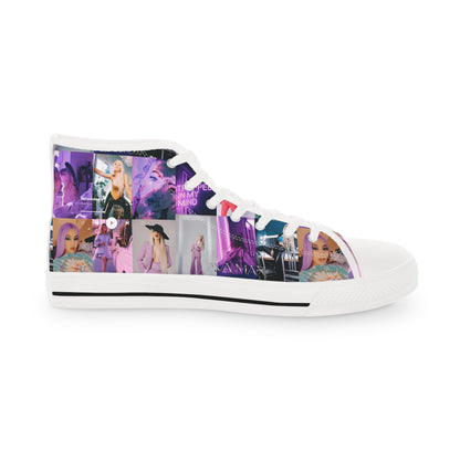 Ava Max Belladonna Photo Collage Men's High Top Sneakers