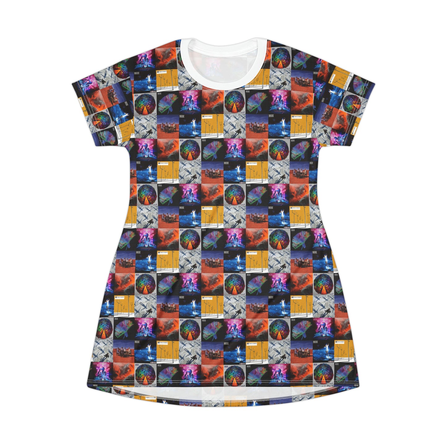 Muse Album Cover Collage T-Shirt Dress