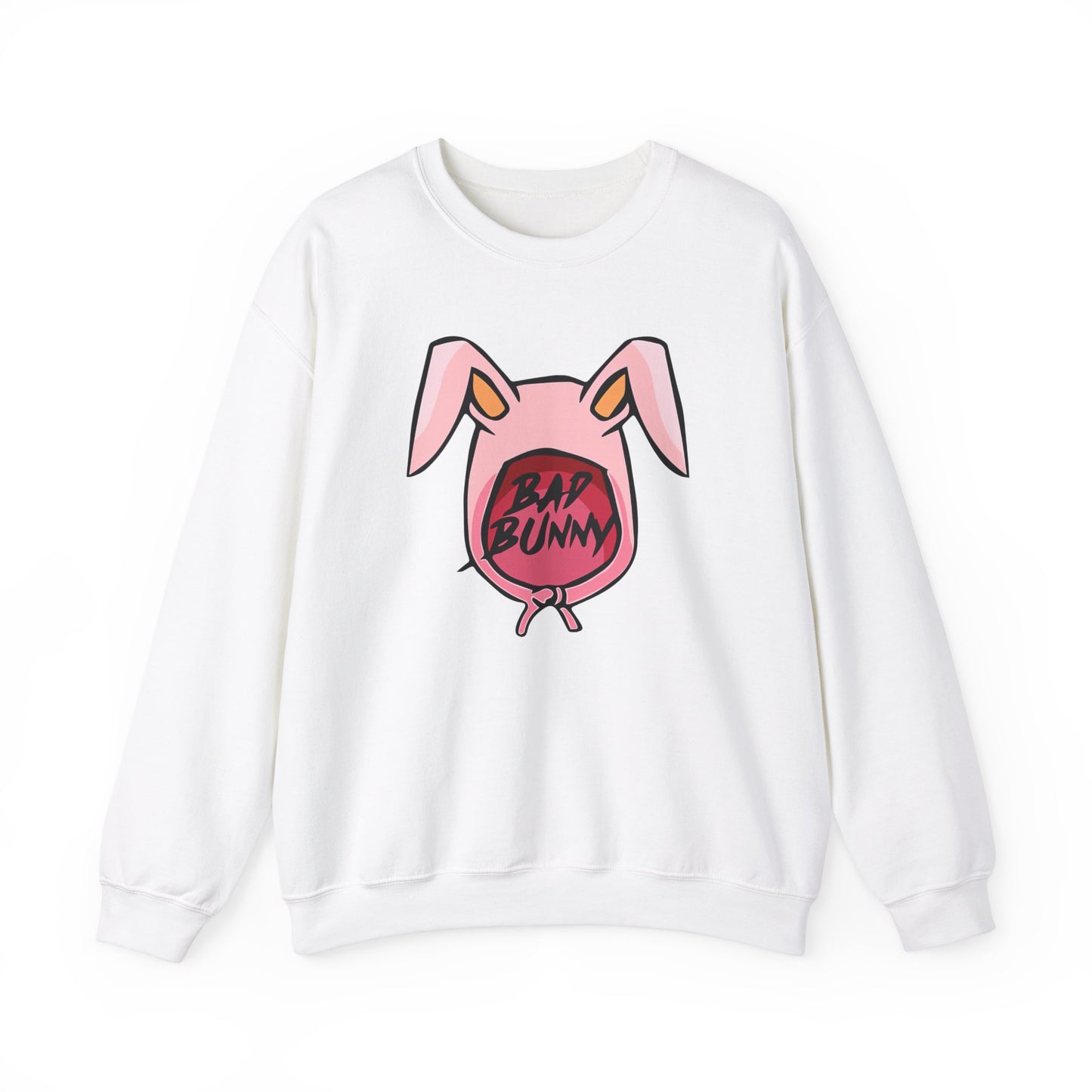 Bad Bunny Hoodie Logo Unisex Heavy Blend Crewneck Sweatshirt