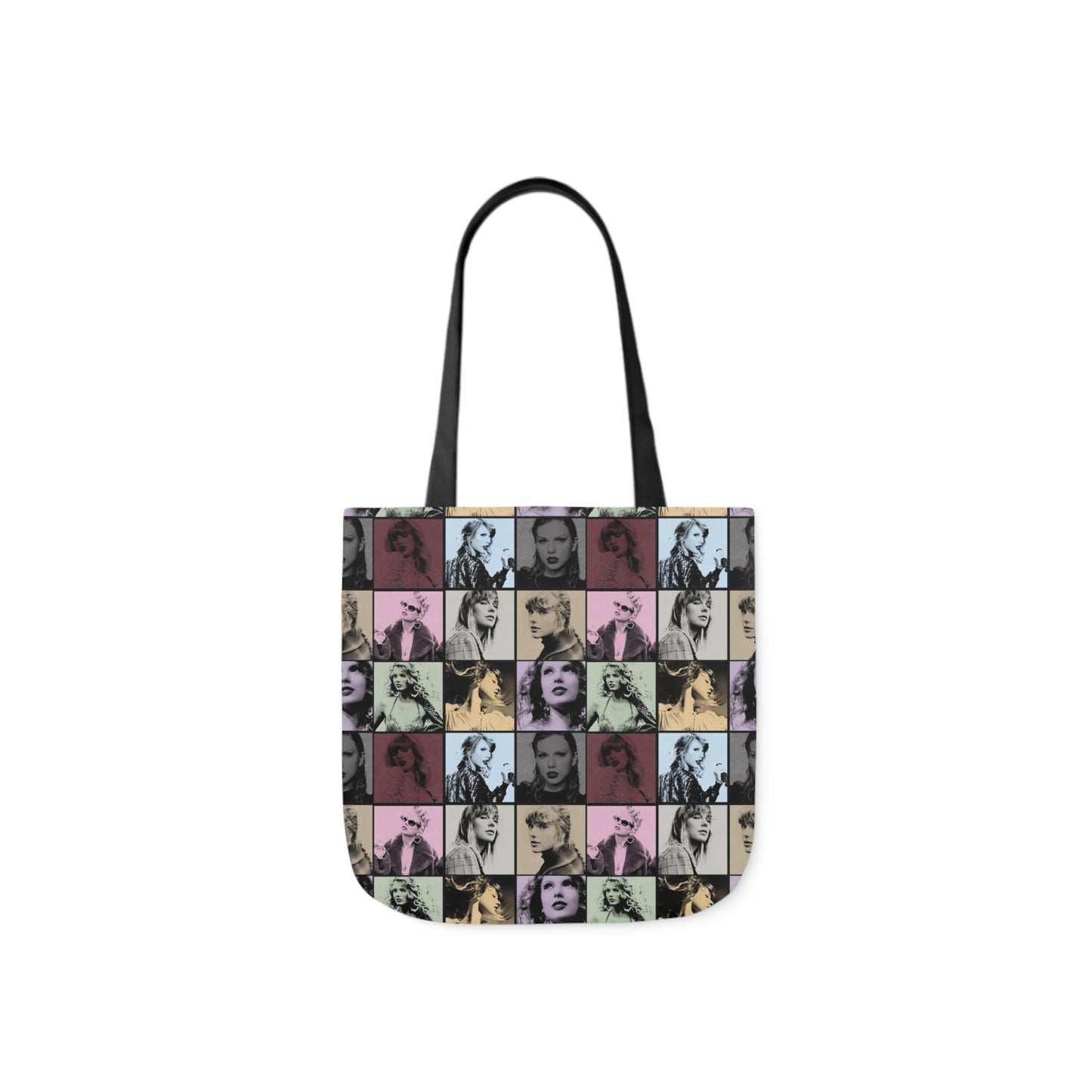 Taylor Swift Eras Collage Polyester Canvas Tote Bag