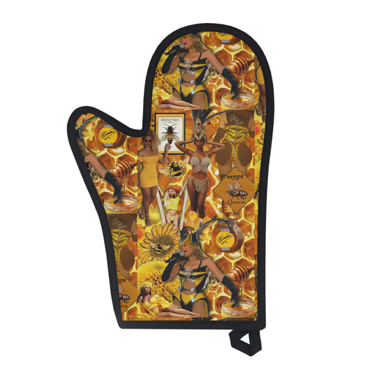 Beyoncè Yellow Queen Bee Collage Oven Glove