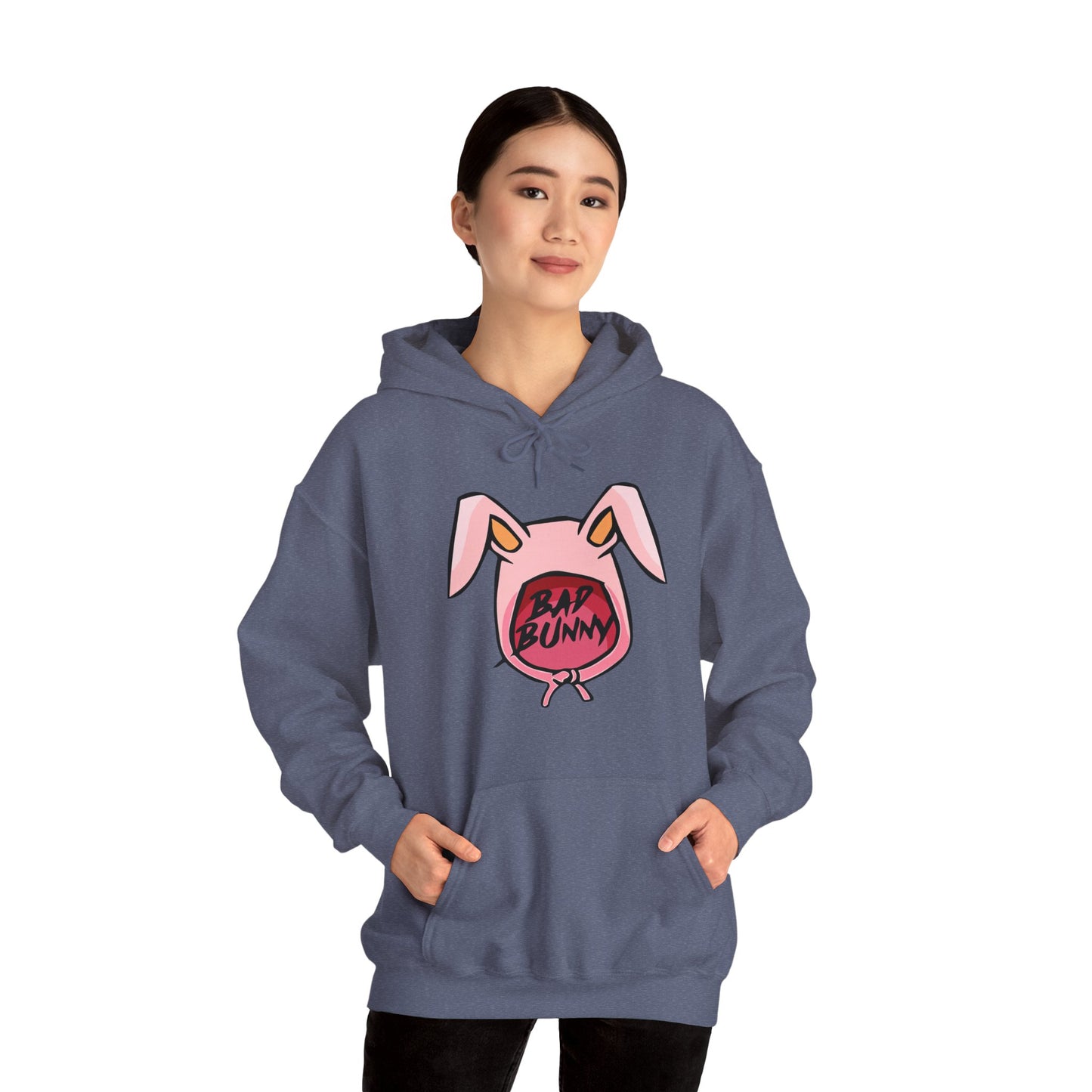 Bad Bunny Hoodie Logo Unisex Heavy Blend Hooded Sweatshirt