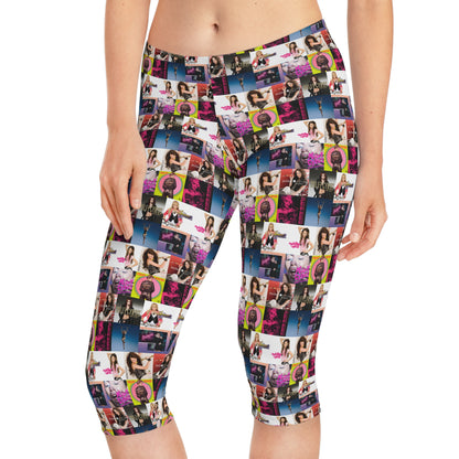 Miley Cyrus Album Cover Collage Women's Capri Leggings