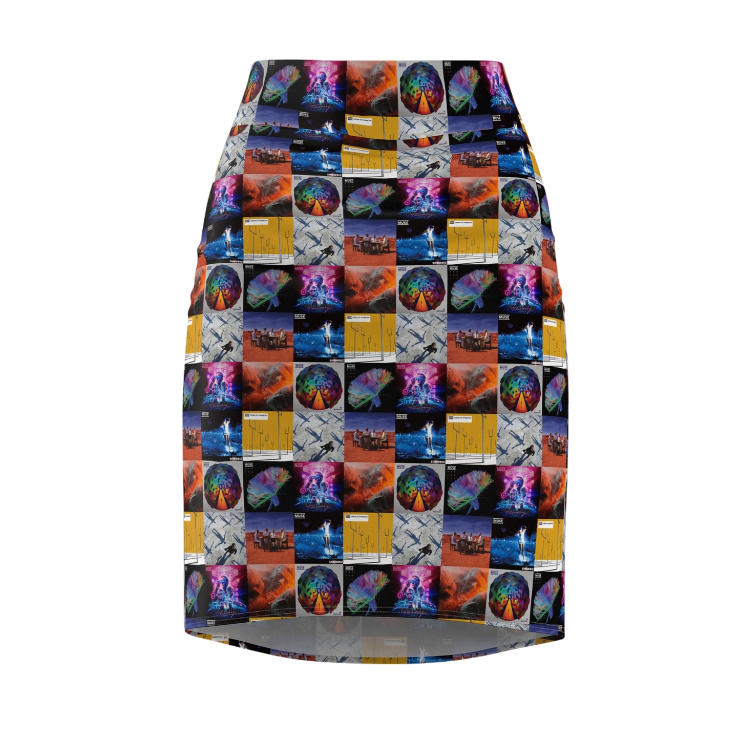 Muse Album Cover Collage Women's Pencil Skirt