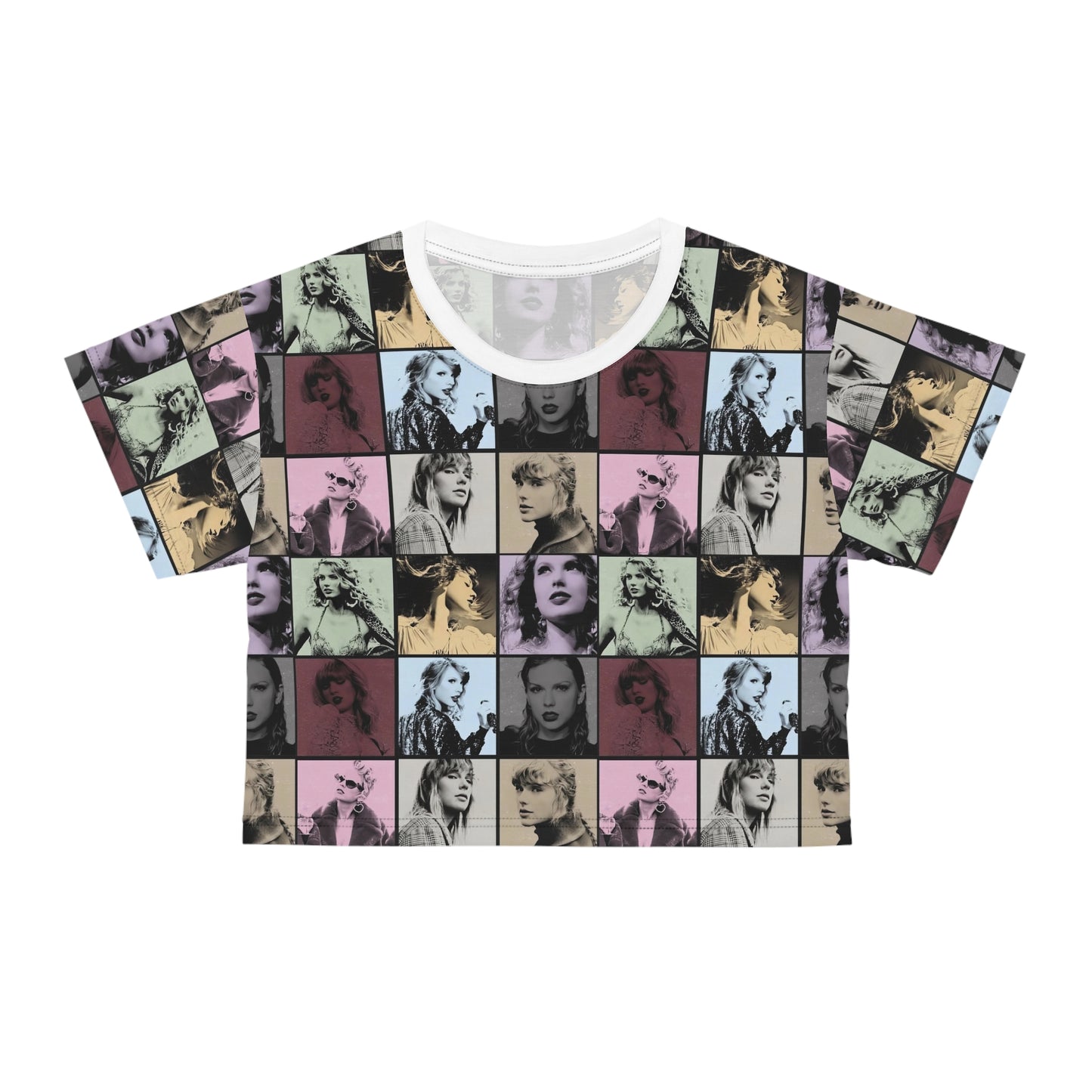 Taylor Swift Eras Collage Crop Tee