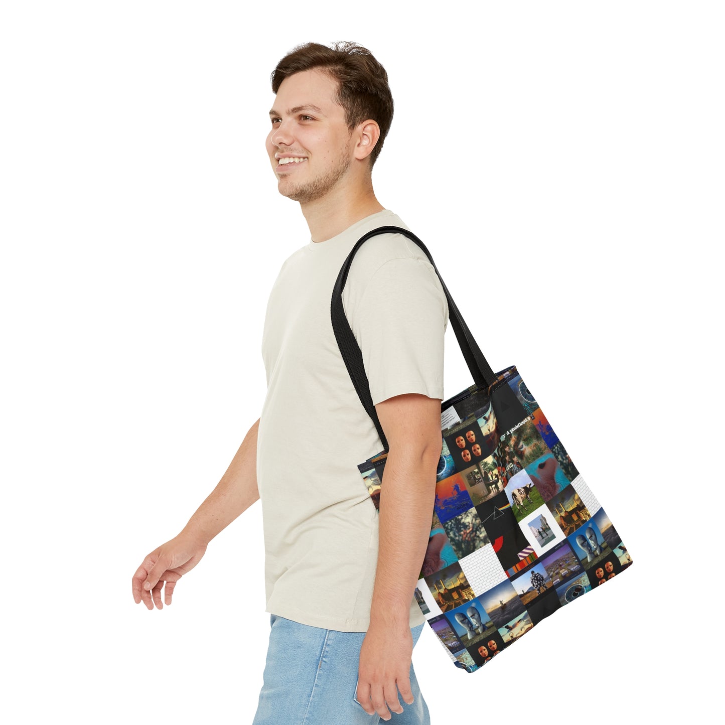 Pink Floyd Album Cover Collage Tote Bag