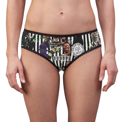 Beetlejuice Strange And Unusual Collage Women's Briefs