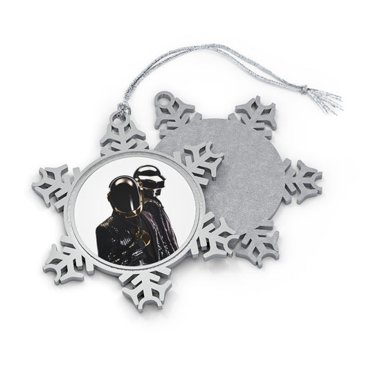 Daft Punk In Black Suits Pewter Snowflake Ornament