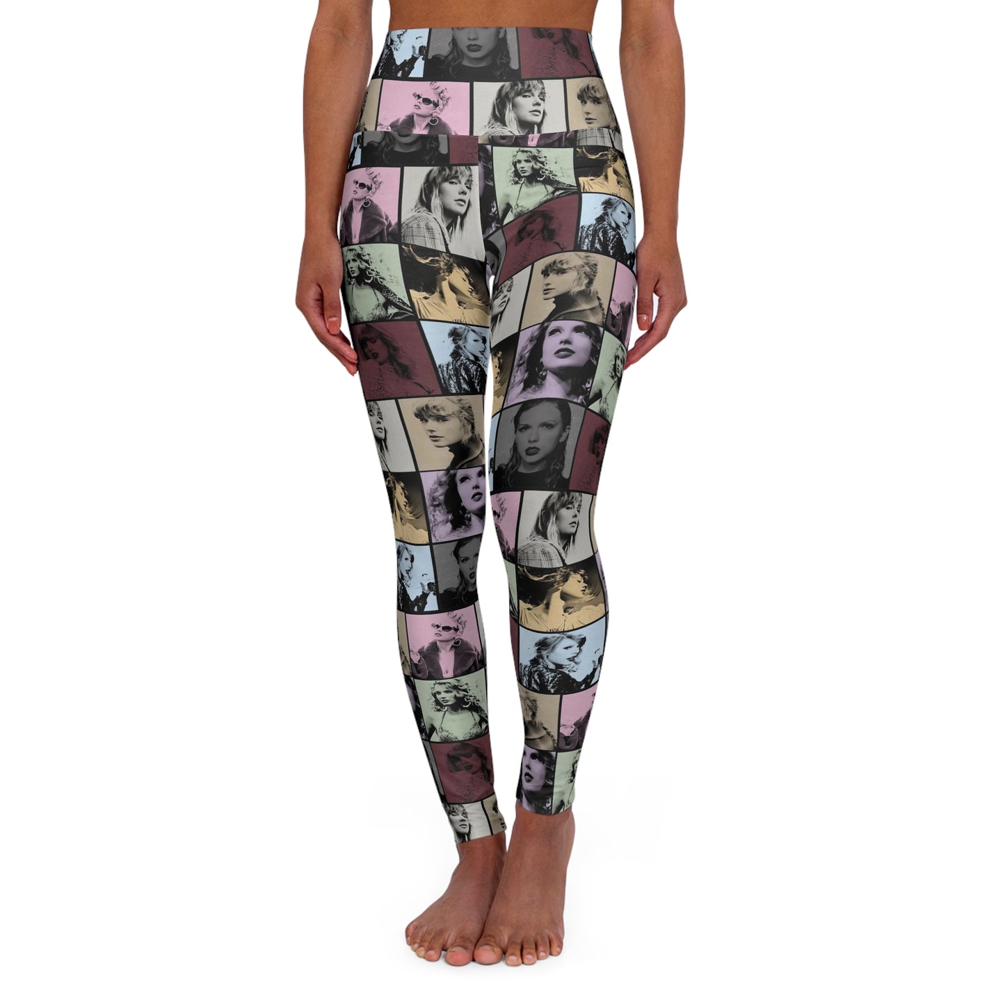 Taylor Swift Eras Collage High Waisted Yoga Leggings