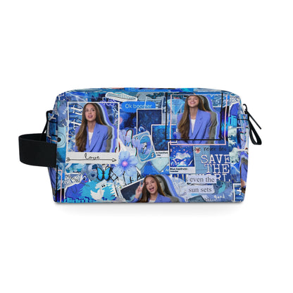 Olivia Rodrigo Blue Aesthetic Collage Toiletry Bag