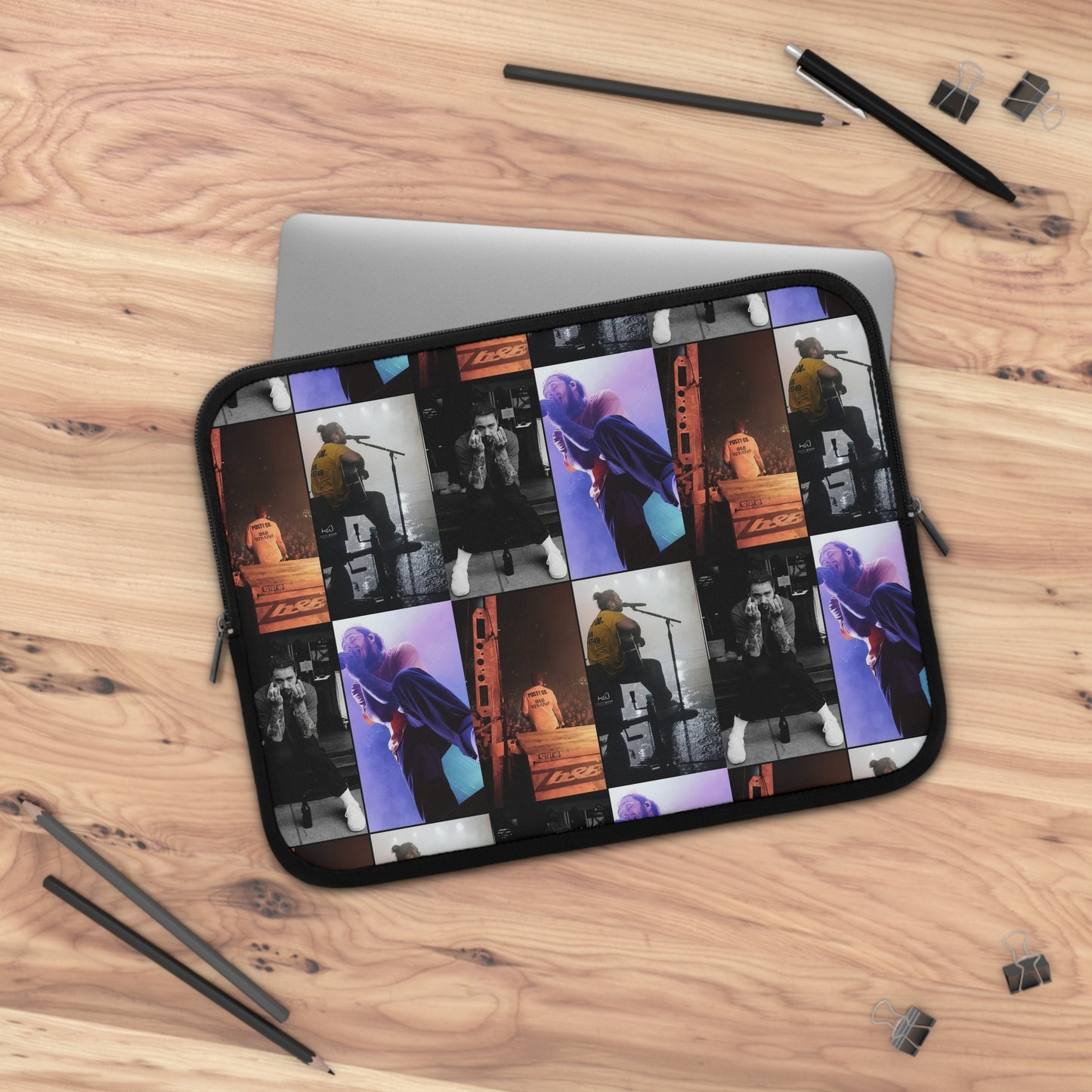 Post Malone On Tour Collage Laptop Sleeve