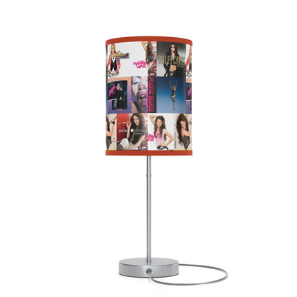 Miley Cyrus Album Cover Collage Lamp on a Stand