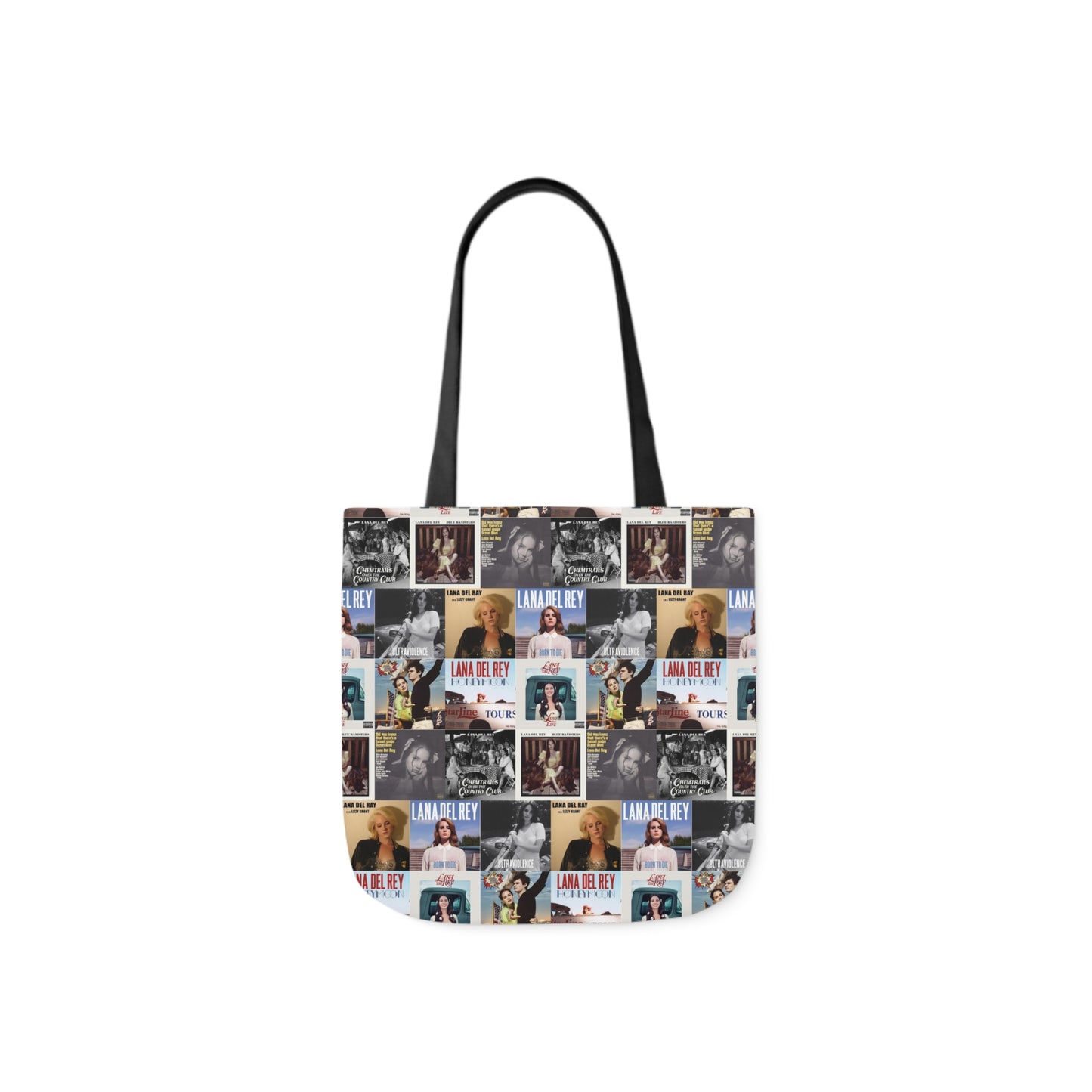 Lana Del Rey Album Cover Collage Polyester Canvas Tote Bag