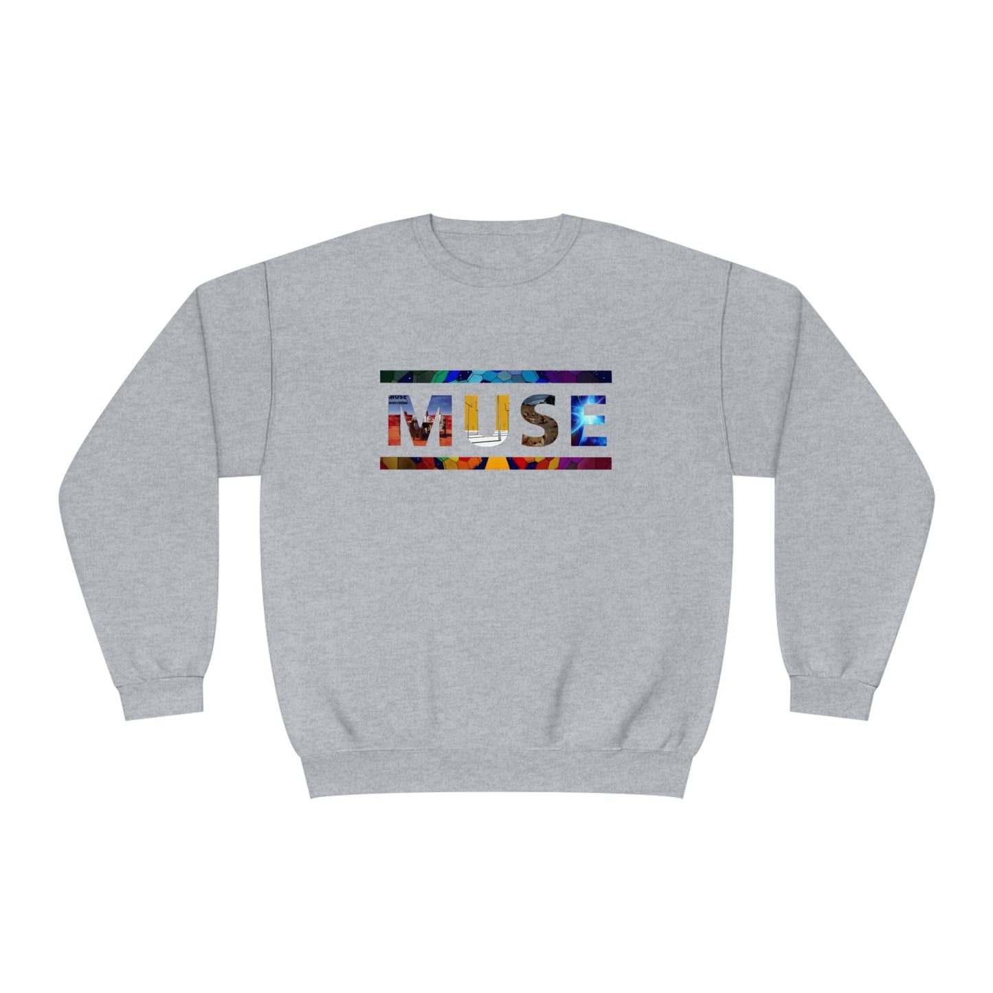 Muse Album Art Letters Unisex NuBlend Crewneck Sweatshirt