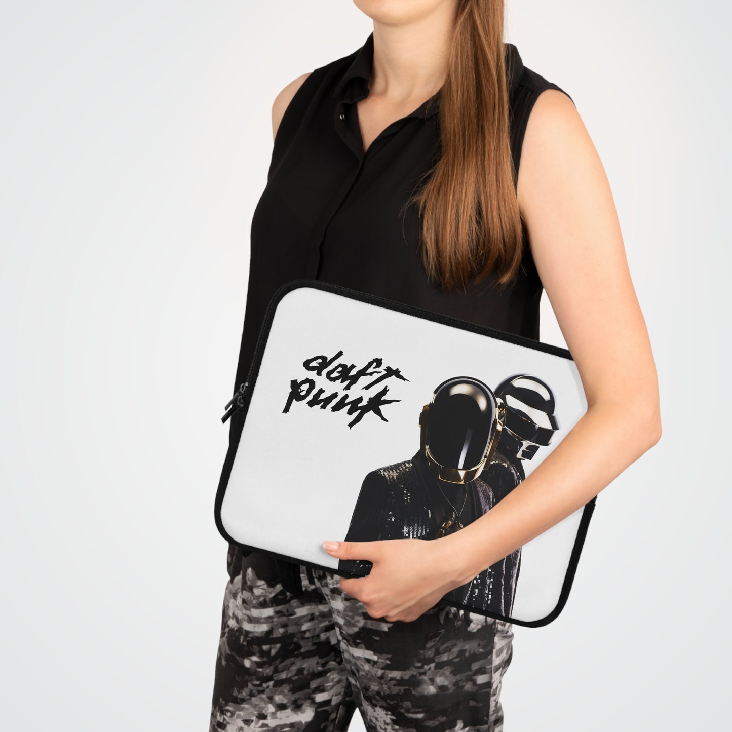 Daft Punk In Black Suits Laptop Sleeve