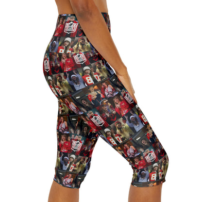 Taylor Swift Chiefs Fan Taylor's Version Yoga Capri Leggings