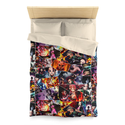 Demon Slayer Reflections Collage Microfiber Duvet Cover