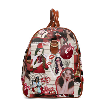 Lana Del Rey Cherry Coke Collage Waterproof Travel Bag