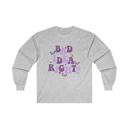 Olivia Rodrigo Bad Idea Right? Ultra Cotton Long Sleeve Tee Shirt