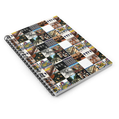 The Beatles Album Cover Collage Ruled Line Spiral Notebook