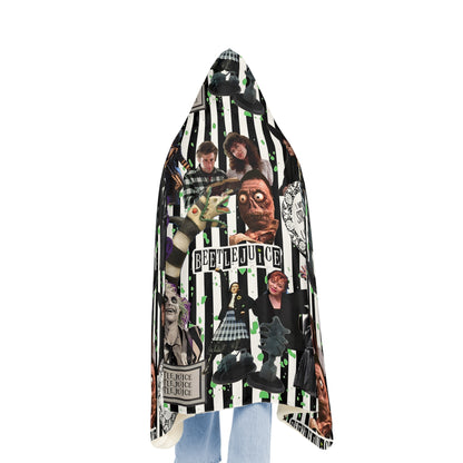 Beetlejuice Strange And Unusual Collage Snuggle Blanket