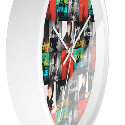 Justin Bieber Album Cover Collage Wall Clock