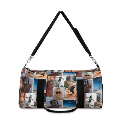 Miley Cyrus Flowers Photo Collage Duffel Bag