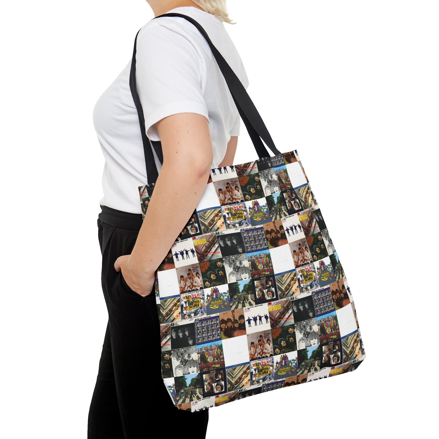 The Beatles Album Cover Collage Tote Bag