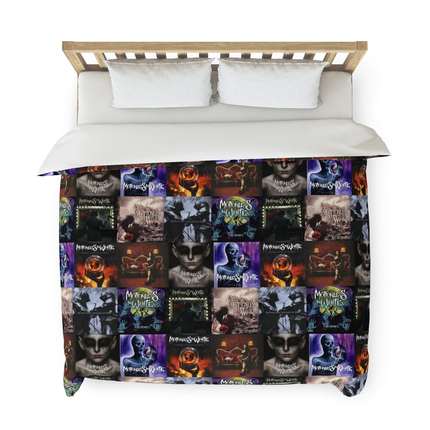 Motionless In White Album Cover Collage Duvet Cover