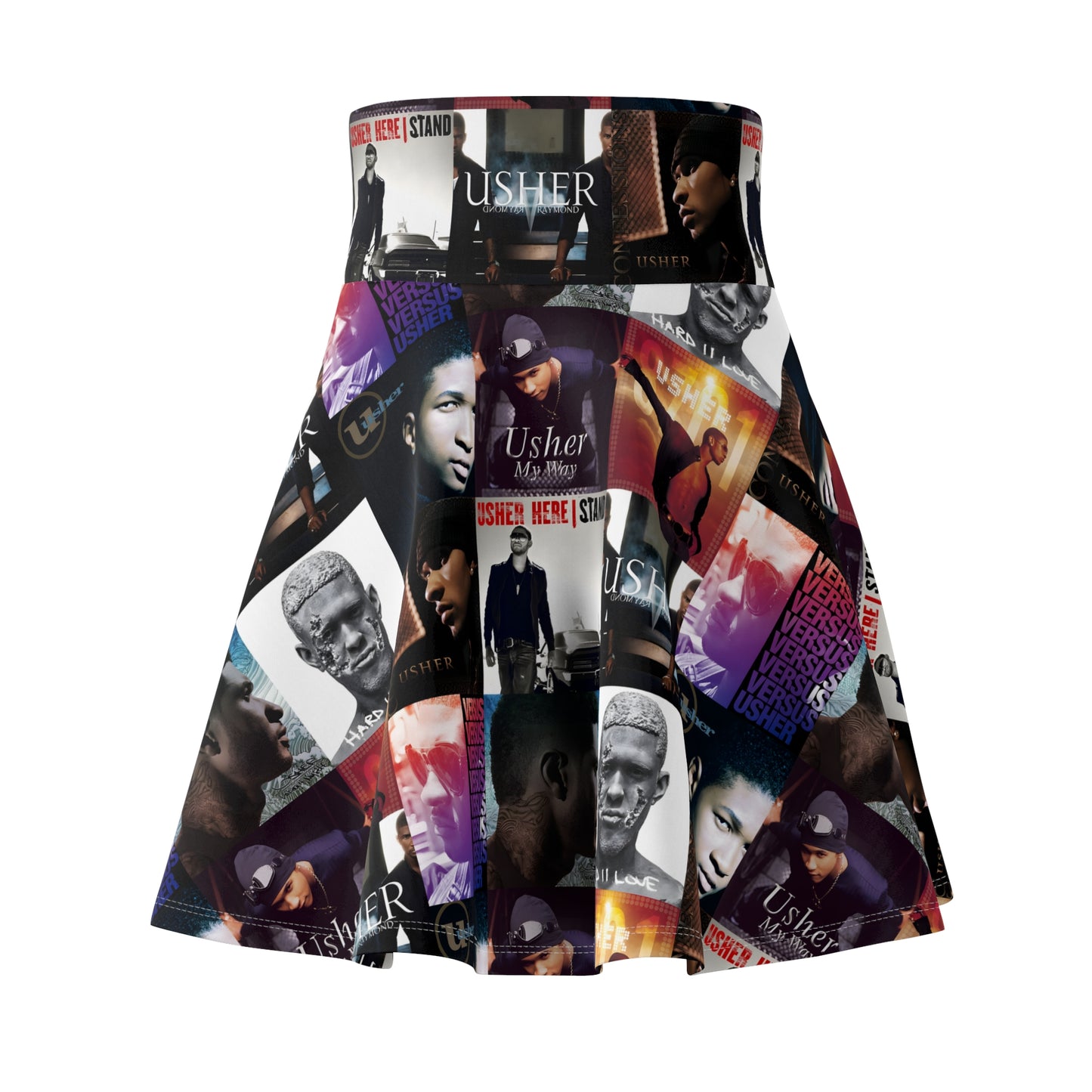 Usher Album Cover Art Mosaic Women's Skater Skirt