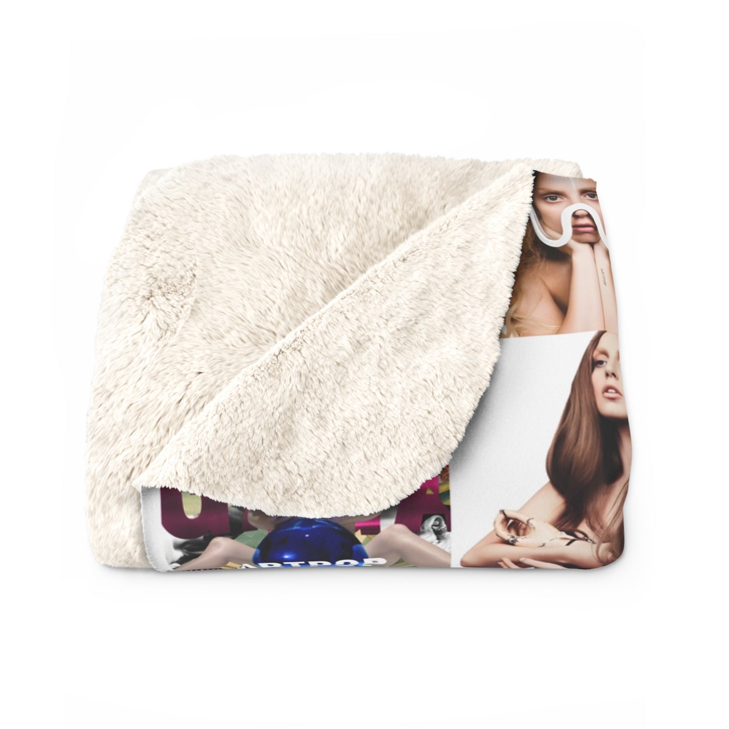 Lady Gaga ARTPOP Mosaic Sherpa Fleece Blanket